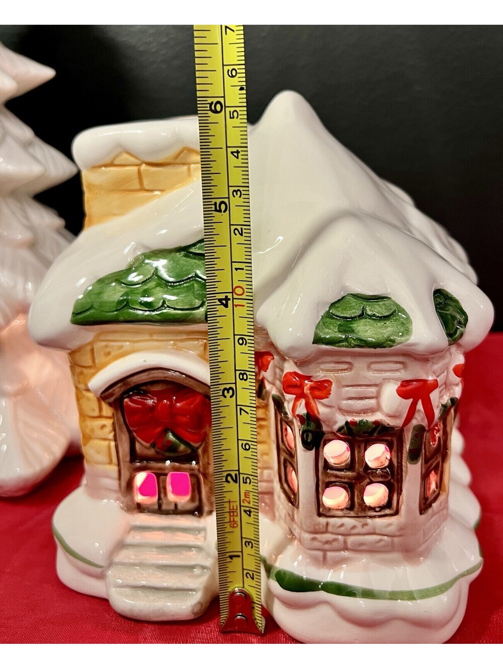 Vintage ONI Ceramic Lighted Christmas House.